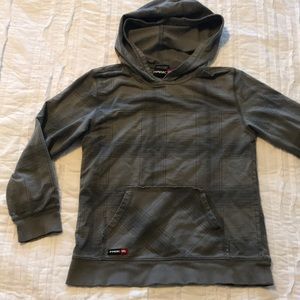 Tony Hawk grey plaid boys hoodie